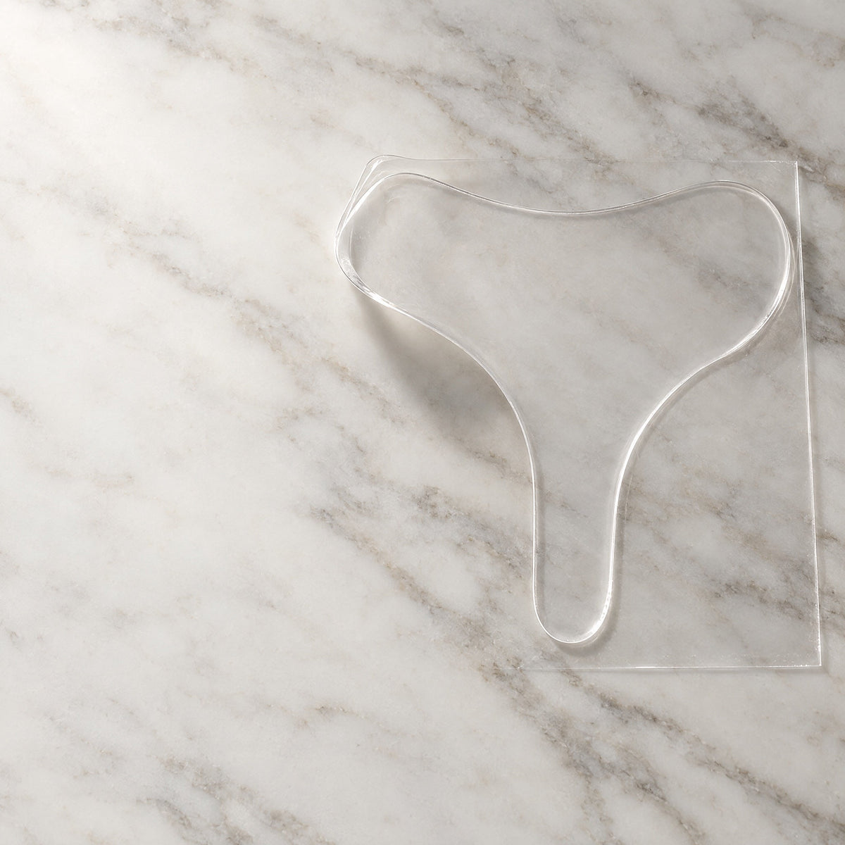 The clear Collagen Chest Patch, made of medical-grade silicone